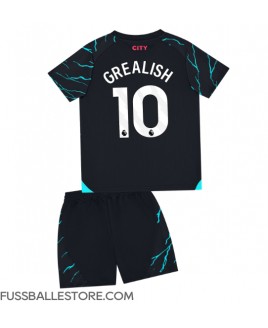 Günstige Manchester City Jack Grealish #10 3rd trikot Kinder 2023-24 Kurzarm (+ Kurze Hosen)